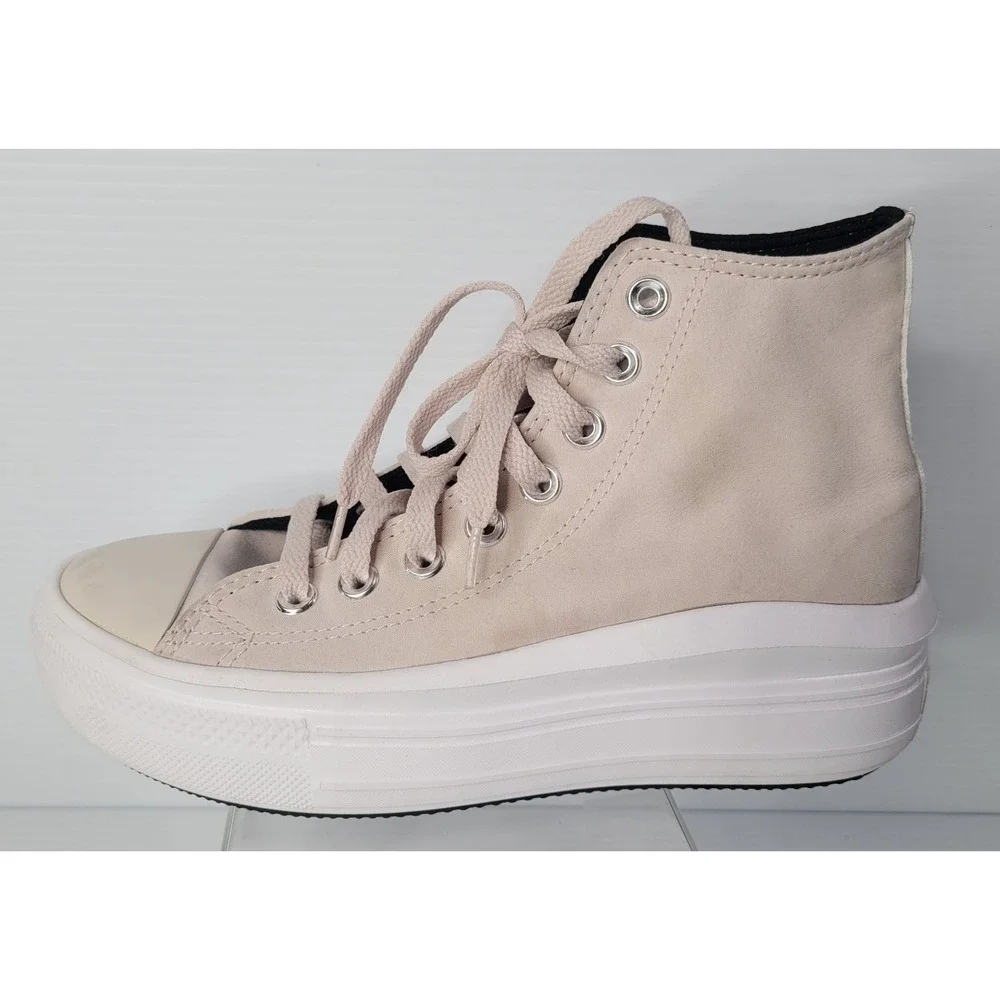 Converse Chuck Taylor All Star‎ Move Platform High Top Women 7 Beige 569545C